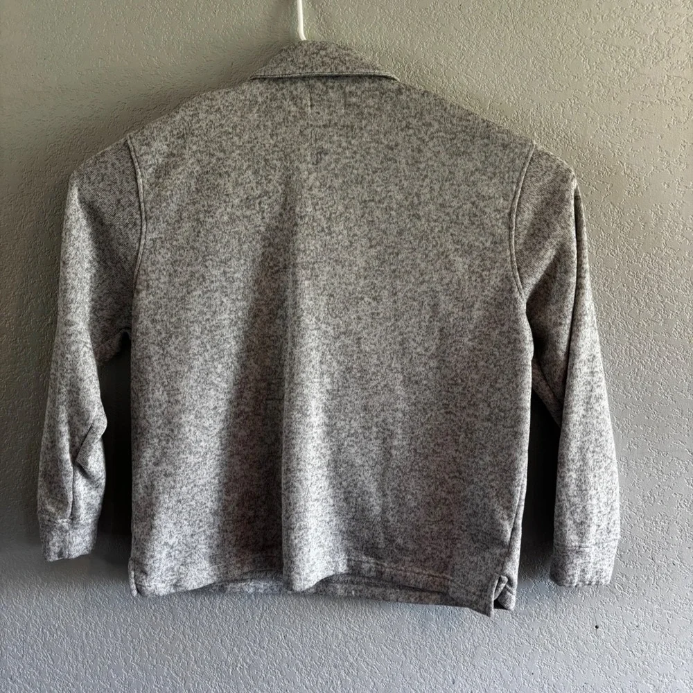 Old Navy Jacket Mens XXXL Heather Gray 1/4 Zip Fleece Pullover Sweater Pocket